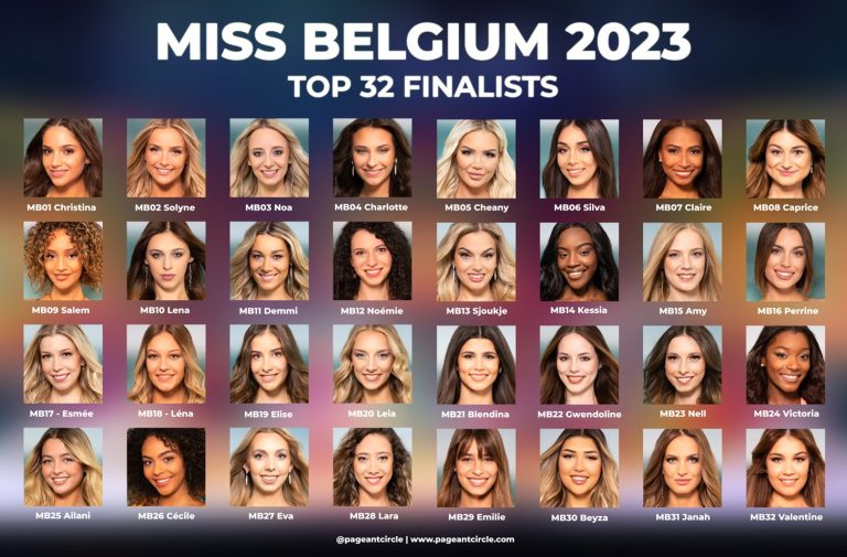 Miss Belgium 2023 - Meet the Top 32 finalists